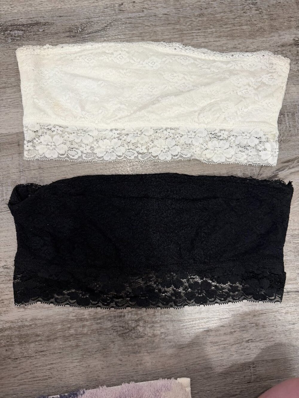 2 Lace Strapless Bralettes